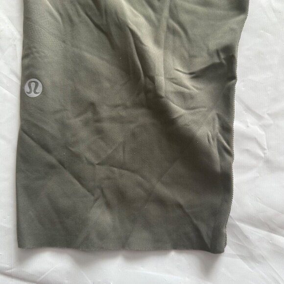 Lululemon Align High-Rise Crop Leggings 19" Women's Sz 12 Green Twill Nulu Yoga - Picture 7 of 12